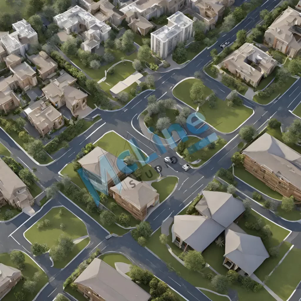 Aerial 3D rendering 