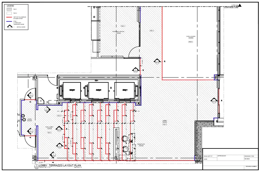 Tile and stone shop drawings sample