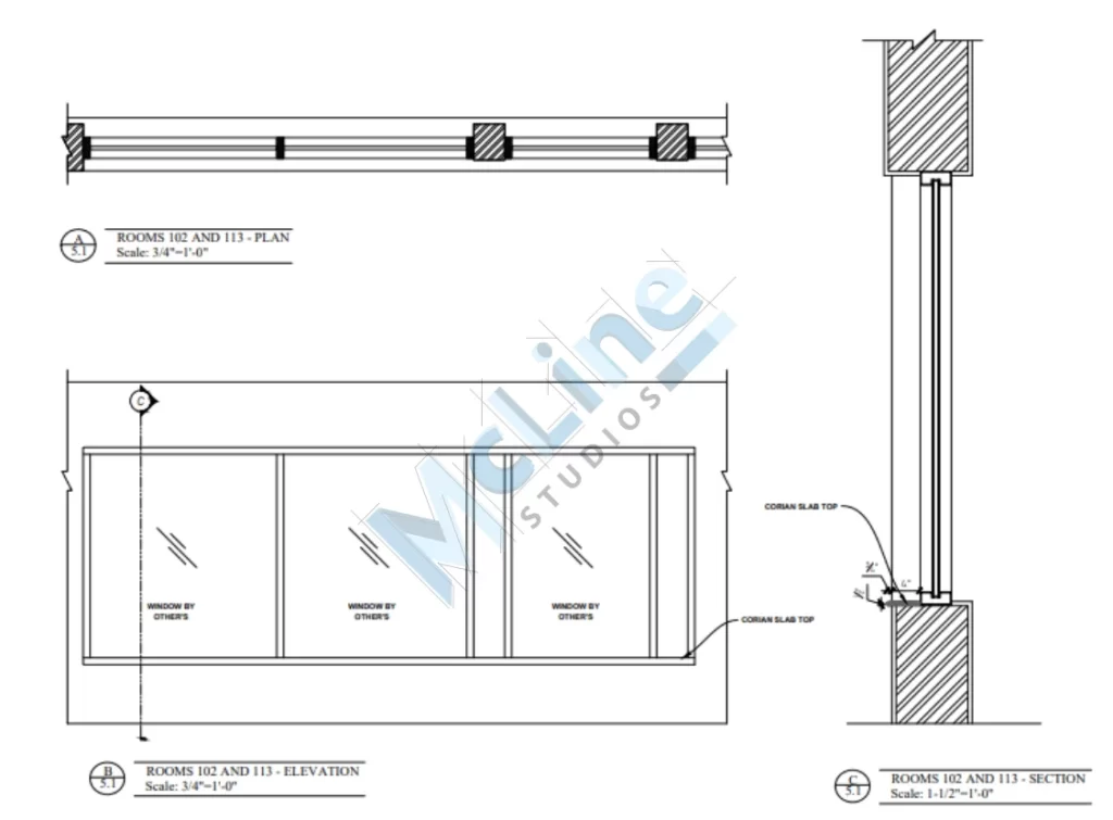 Millwork Drafting Services - McLine Studios