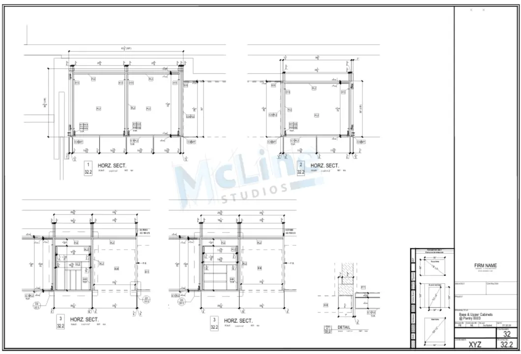 Cabinet Shop Drawings