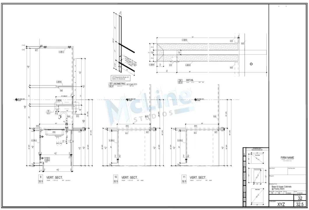 Millwork shop drawings