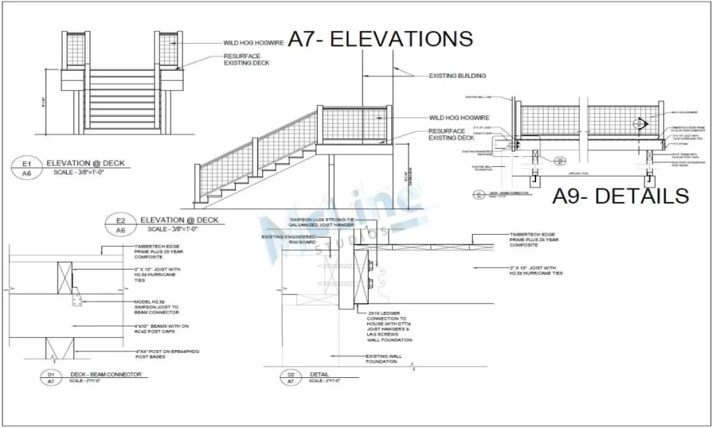 Deck shop drawings