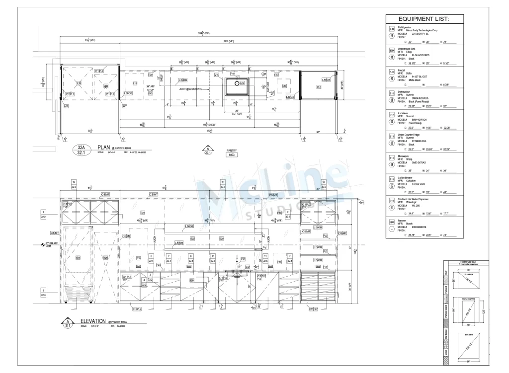 Cabinet Shop Drawings