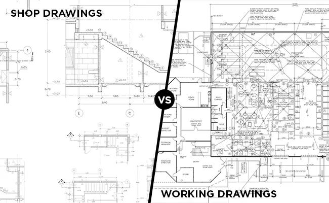 shop drawings vs working drawings